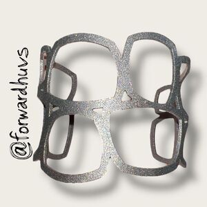 Bundle Sale 3 for $15 | Black Geometric Cuff Bracelet - For Lg Wrist